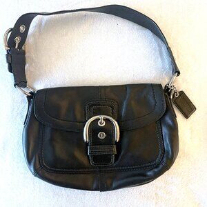 Coach Black Small Leather Shoulder Bag
